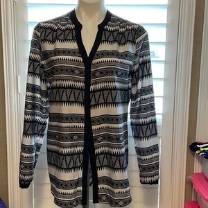 Milano Black and White Patterned Button Down Shirt